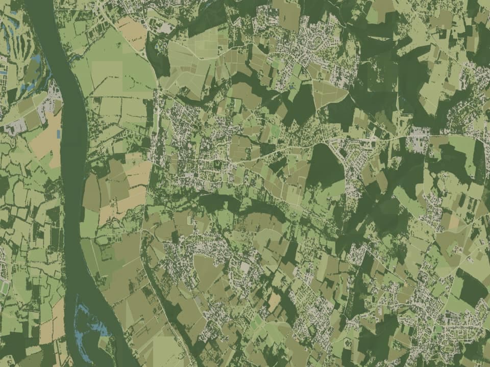 Cartographie vue du dessus — Camblanes-et-Meynac