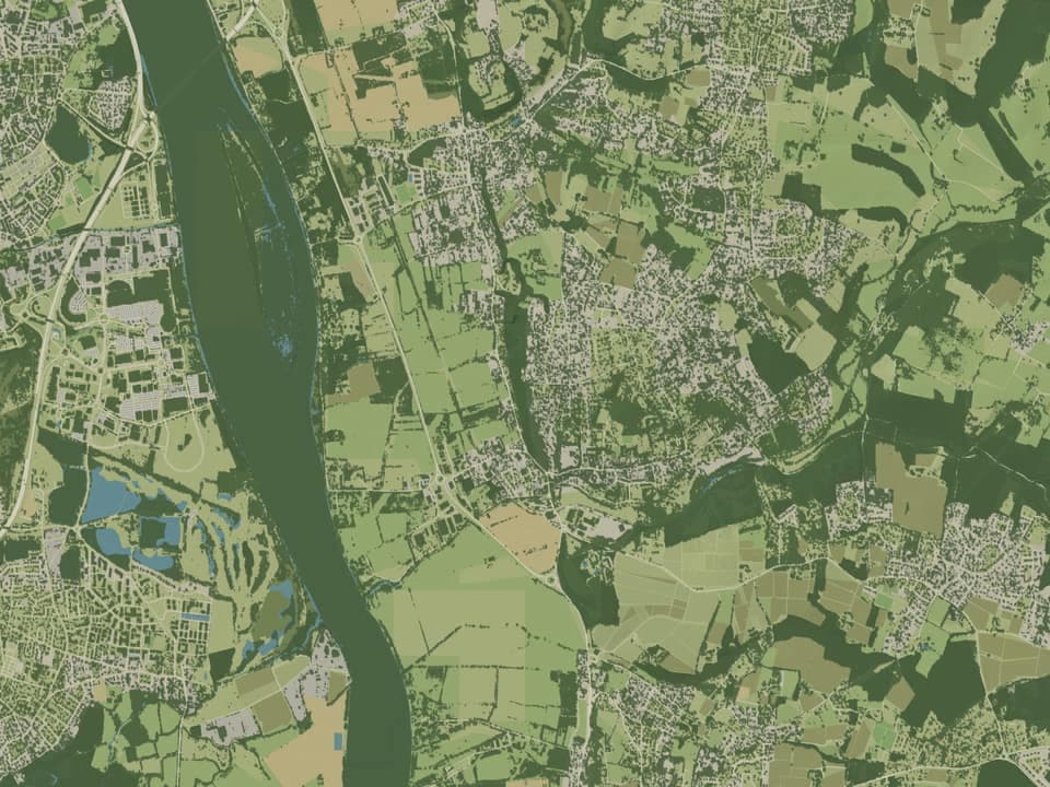 Cartographie vue du dessus — Latresne