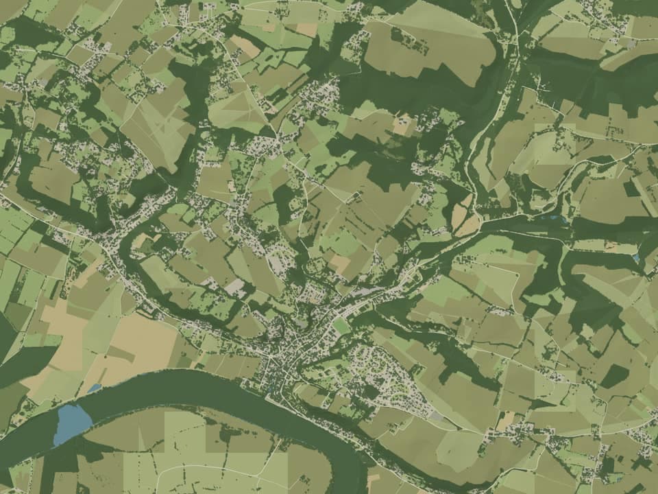 Cartographie vue du dessus — Le Tourne